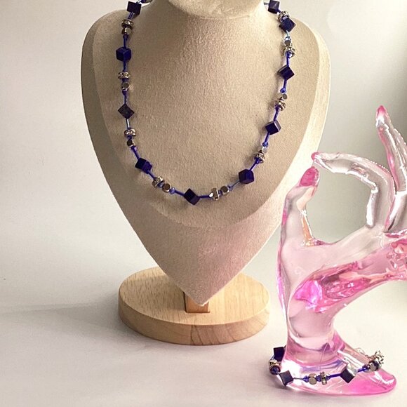 ✨ Mama Helen’s Lapis Lazuli & Miyuki Bead Set – Handmade Necklace & Bracelet ✨ - Picture 1 of 2